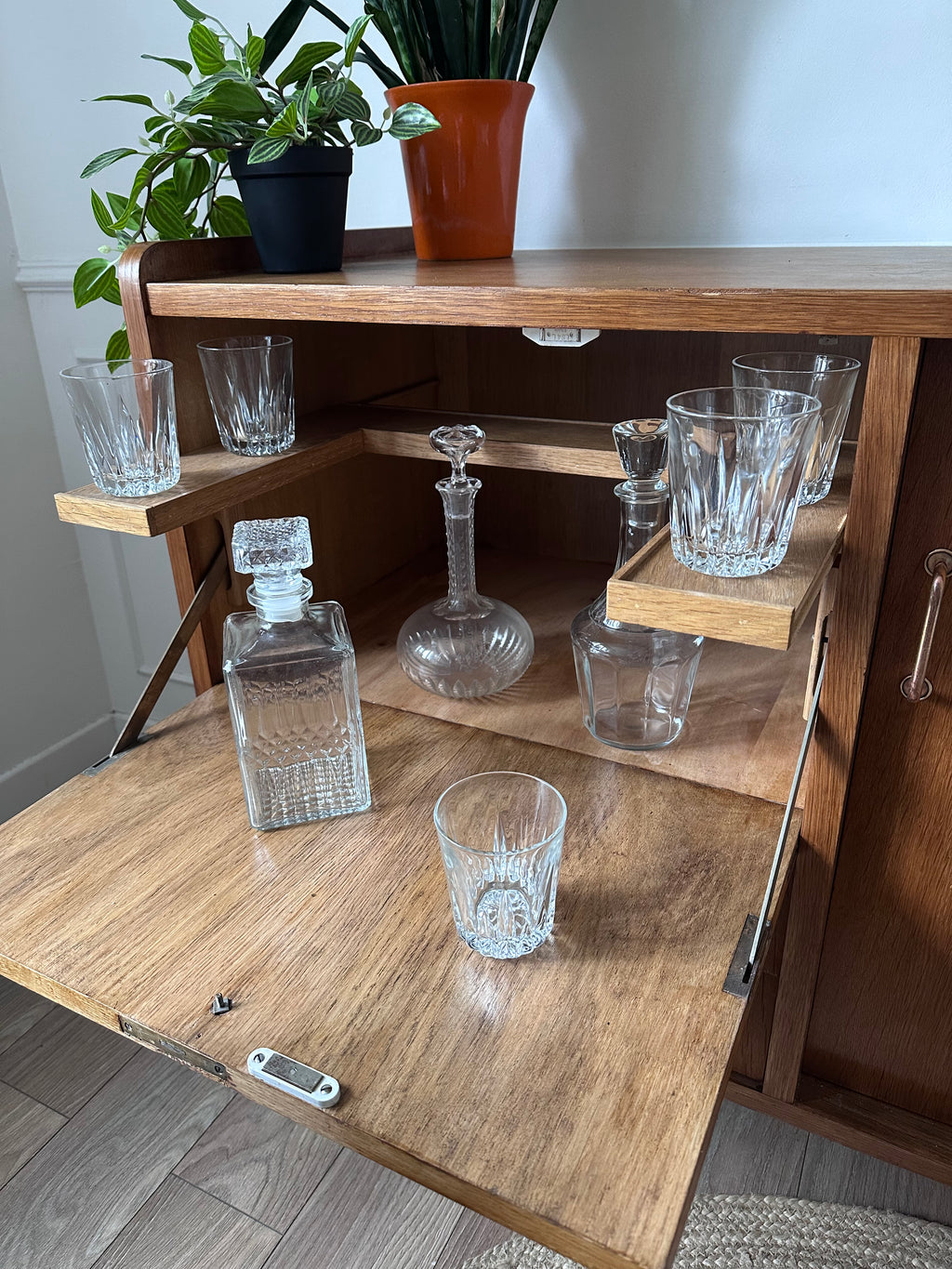 Enfilade en chêne années 60