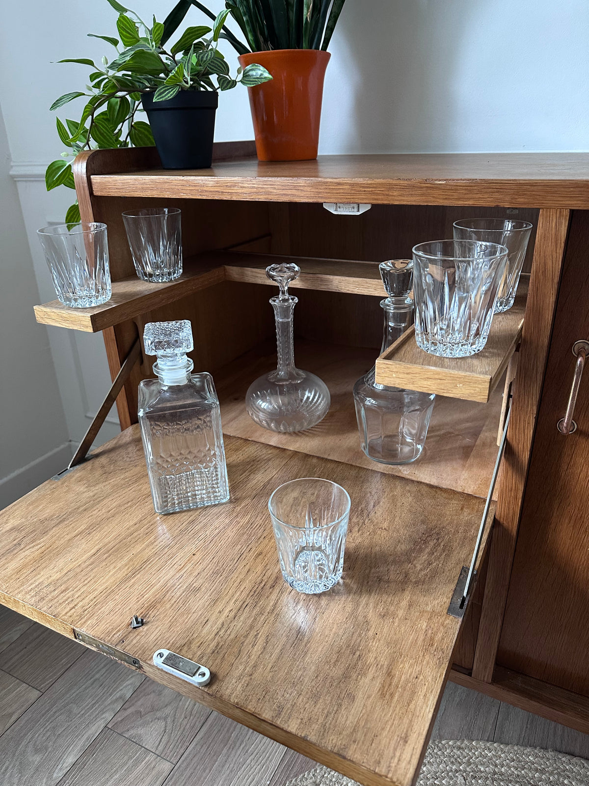 Enfilade en chêne années 60
