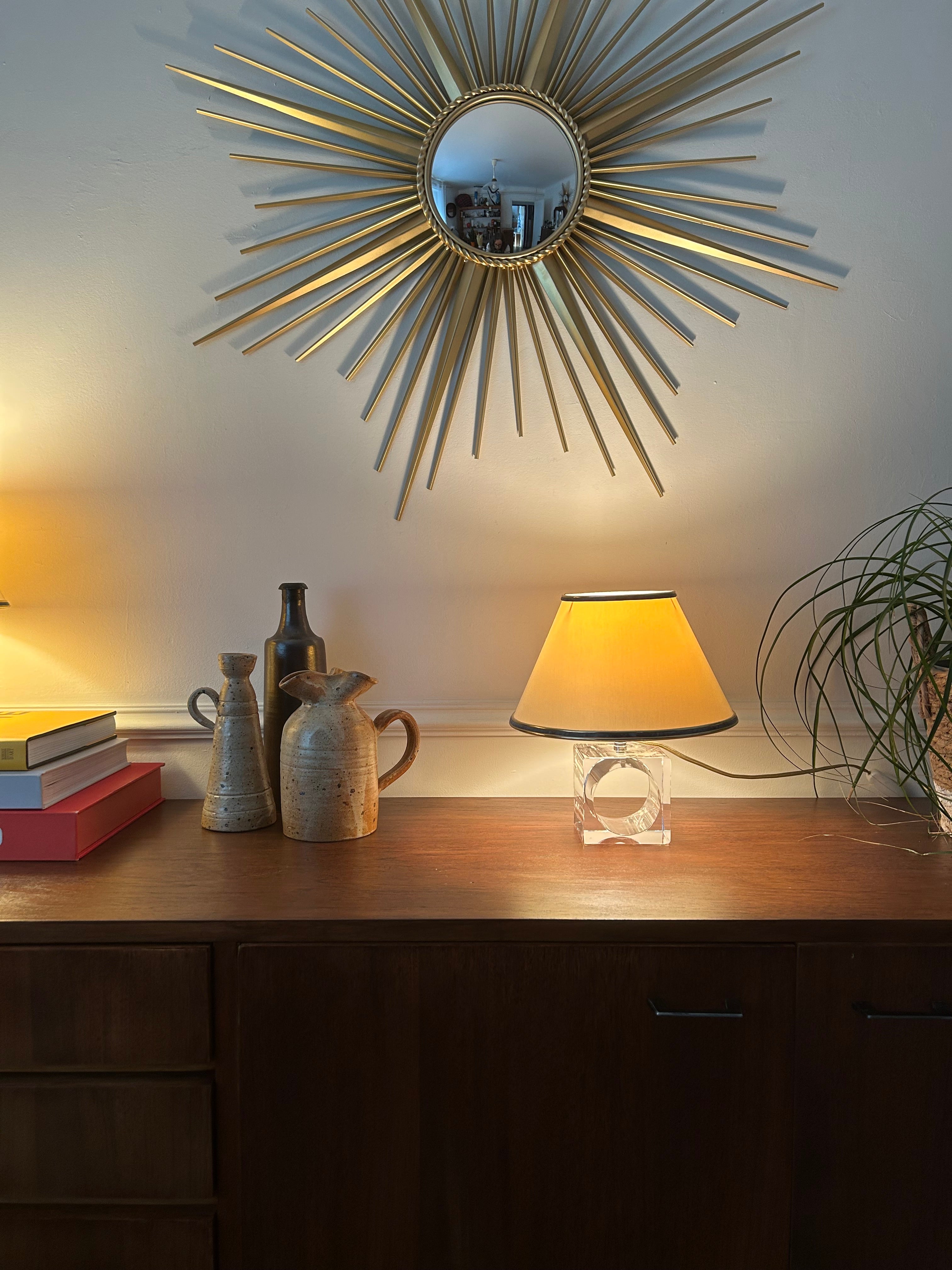 Paire de lampes en cristal de Sèvres