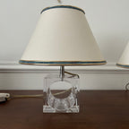 Paire de lampes en cristal de Sèvres