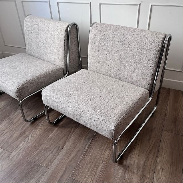 Chauffeuse chromée vintage