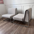 Chauffeuse chromée vintage