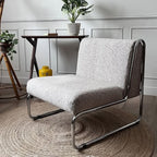 Chauffeuse chromée vintage