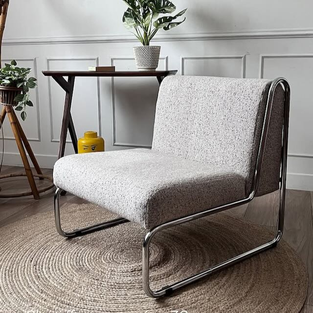 Chauffeuse chromée vintage