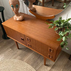 Coiffeuse en teck scandinave, années 60