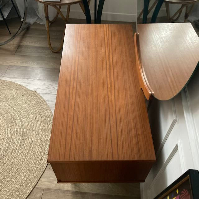 Coiffeuse en teck scandinave, années 60