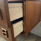 Coiffeuse en teck scandinave, années 60