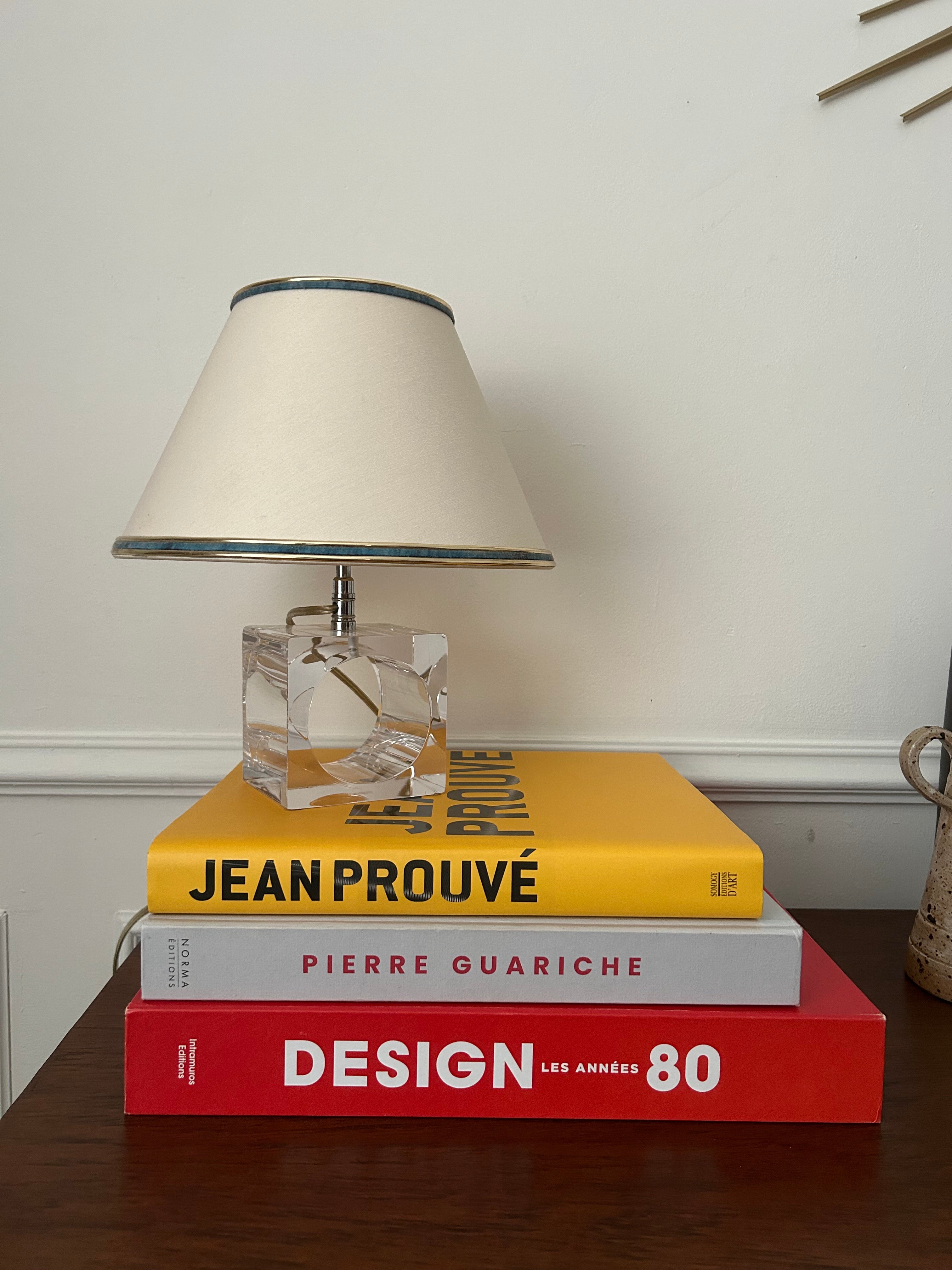Paire de lampes en cristal de Sèvres