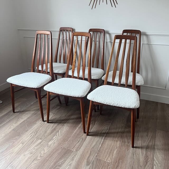 Chaises Eva de Niels Koefed, années 60