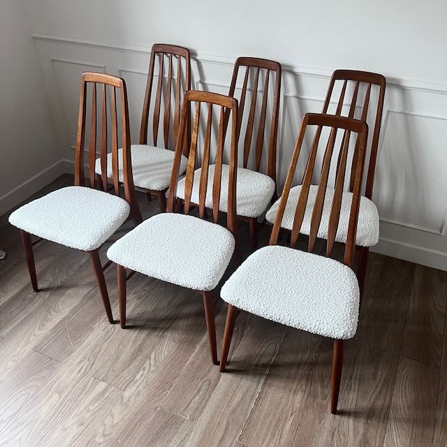 Chaises Eva de Niels Koefed, années 60 2