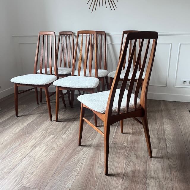 Chaises Eva de Niels Koefed, années 60 3