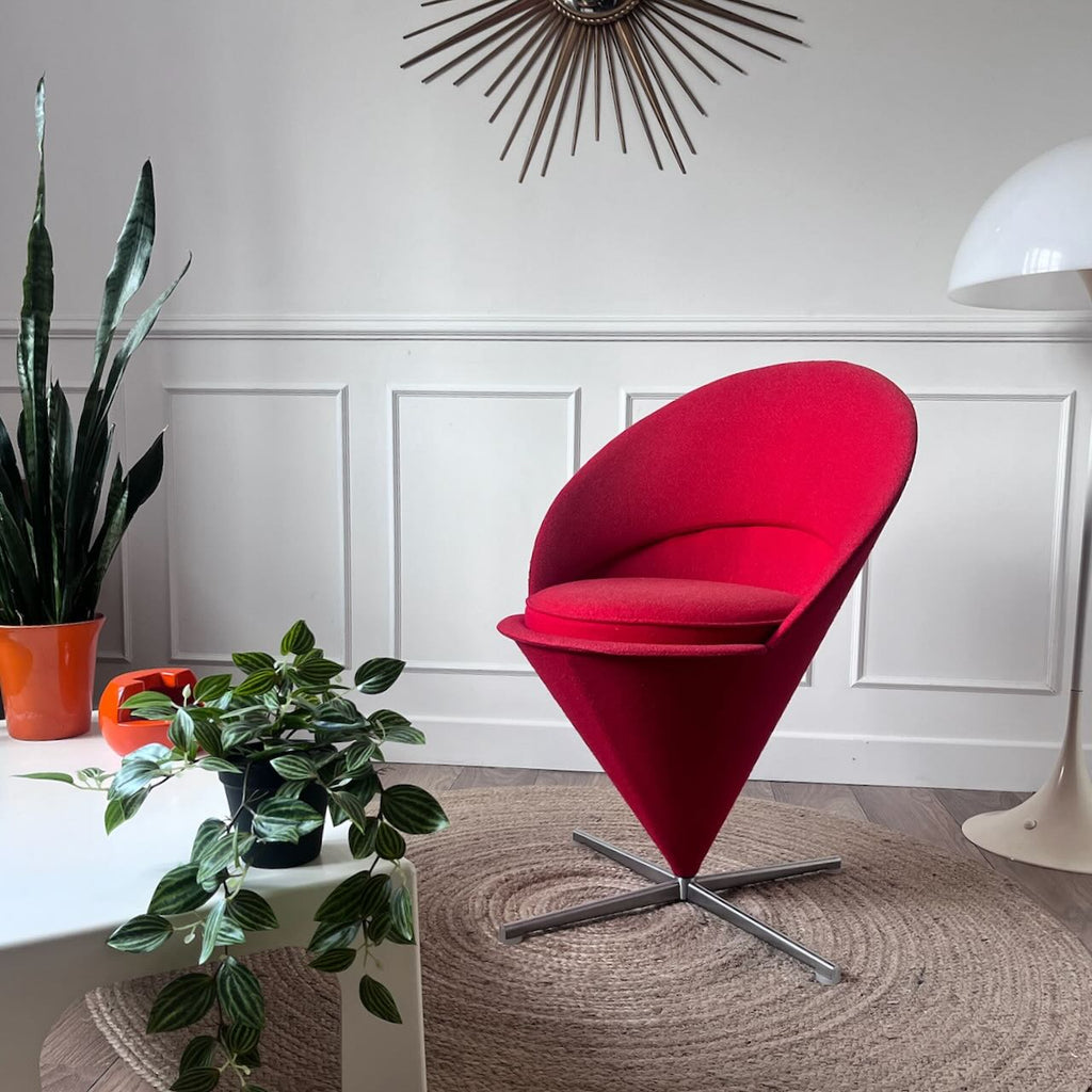 Cone Chair rouge Verner Panton 4