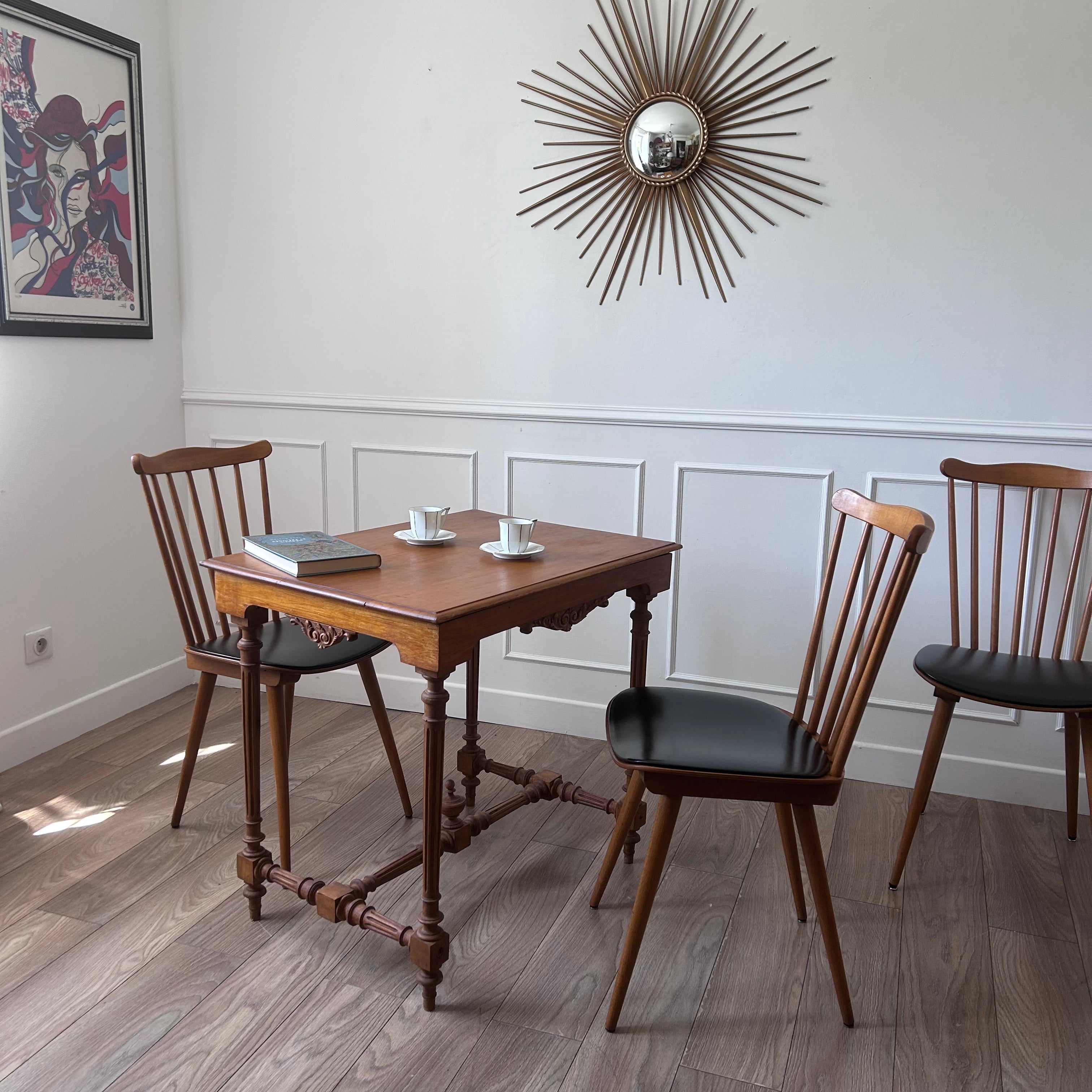 Chaises Baumann, modèle Menuet (x3)