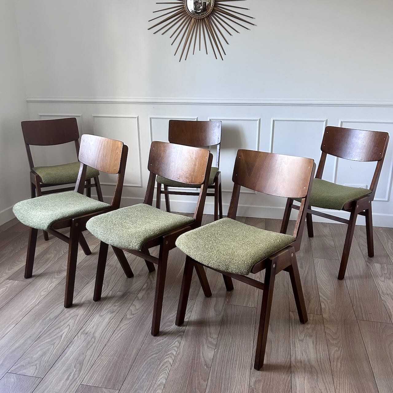 Chaises années 60 bois 2
