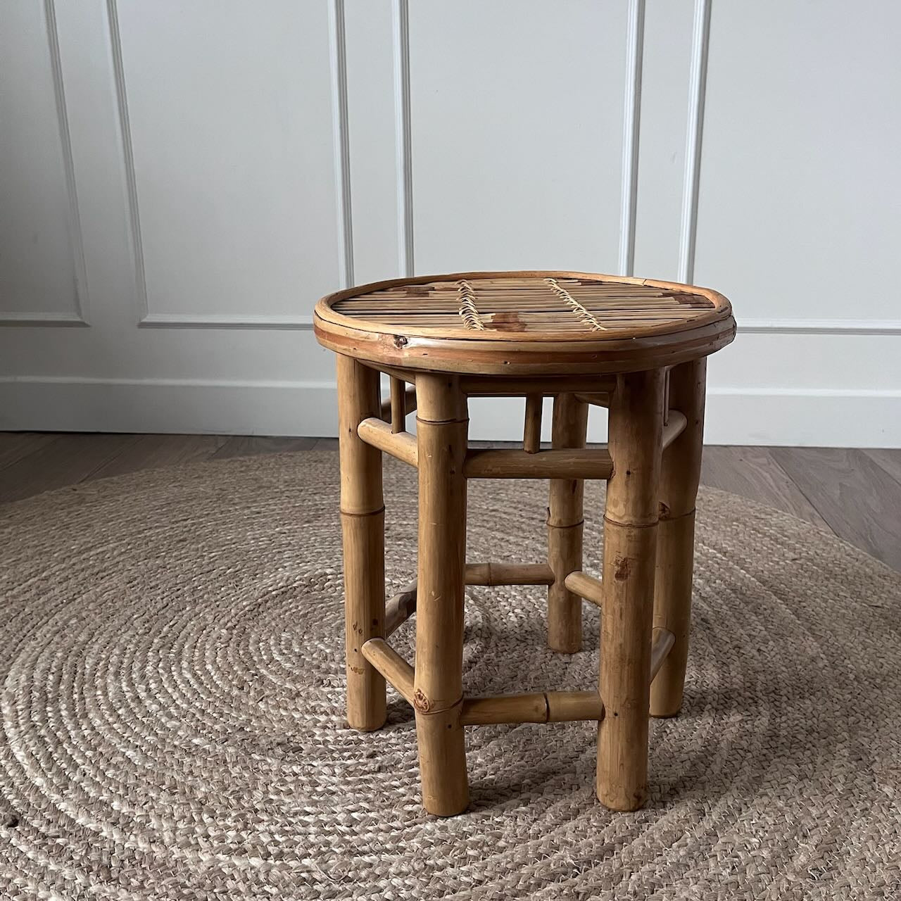 Tabouret ou porte-plantes en bambou 2
