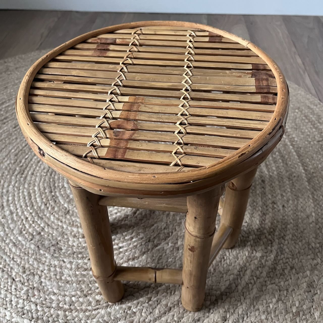 Tabouret ou porte-plantes en bambou 4