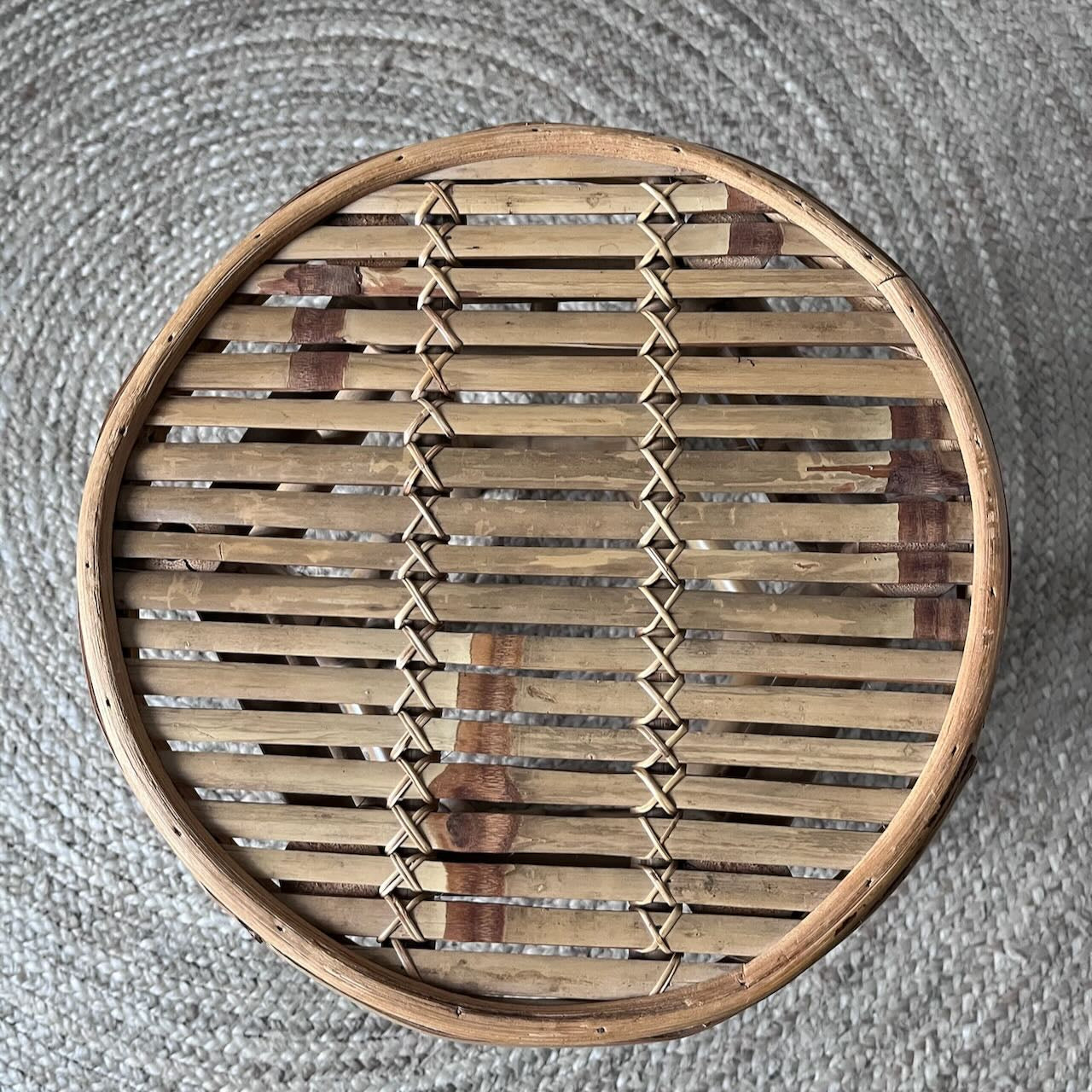 Tabouret ou porte-plantes en bambou 5