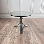 Table basse Chrome et verre 7