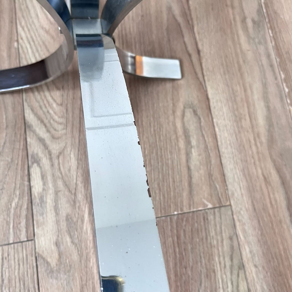Table basse Chrome et verre  9