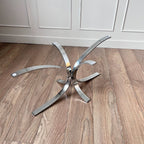 Table basse Chrome et verre  10