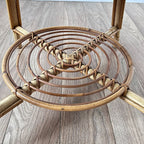 Table basse rotin spirale 3