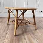 Table basse rotin spirale 4