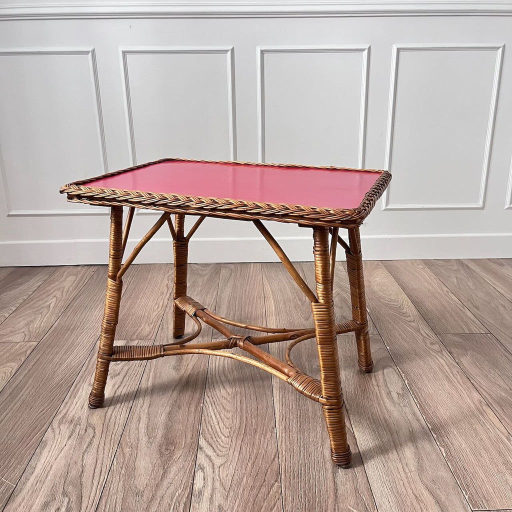Table basse osier / Formica