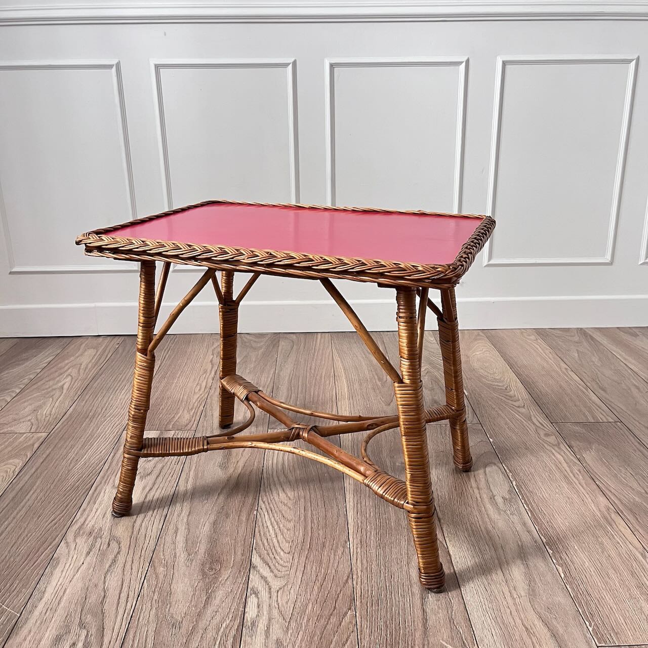 Table basse osier / Formica