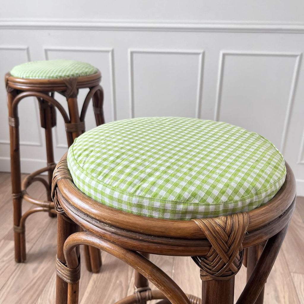 Tabourets de bar rotin Vichy 7