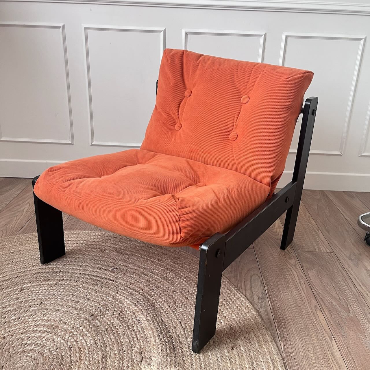 Fauteuil orange 80's 2