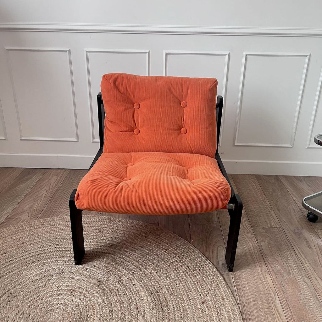 Fauteuil orange 80's 3