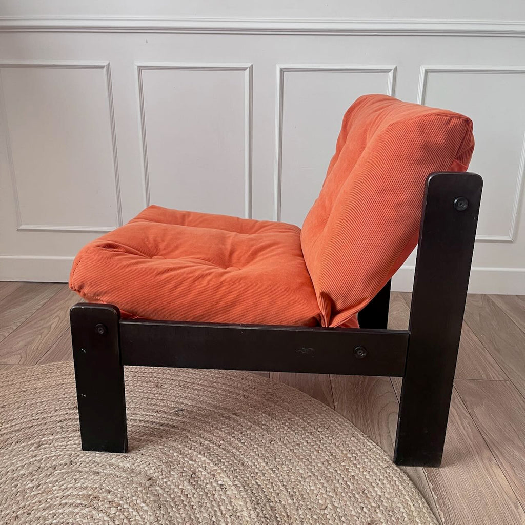 Fauteuil orange 80's 5