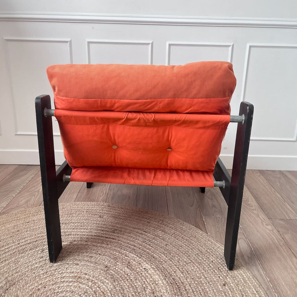 Fauteuil orange 80's 6