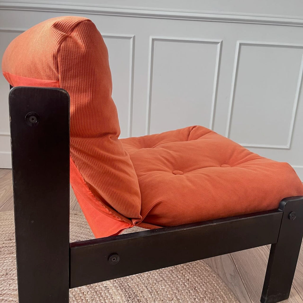 Fauteuil orange 80's 8