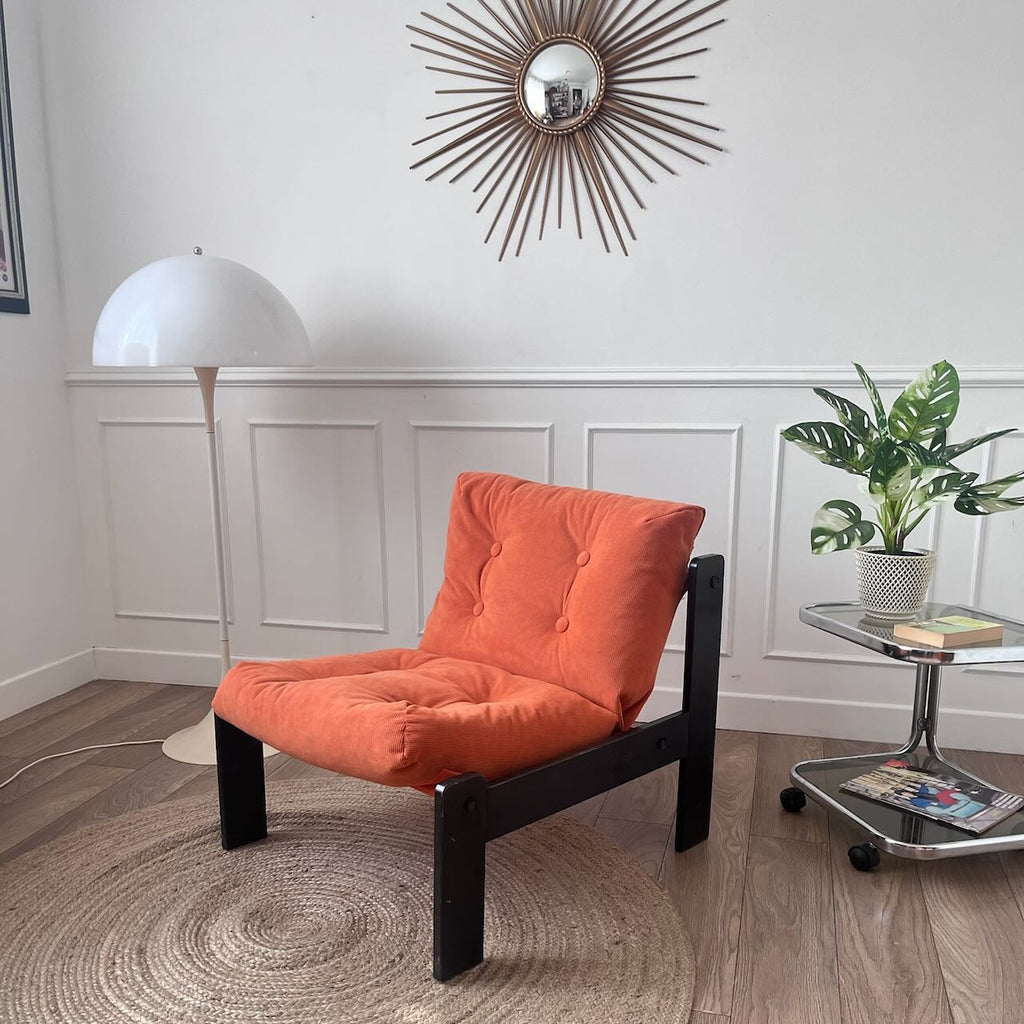 Fauteuil orange 80's 13