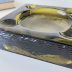 Cendrier en verre vert années 70 4
