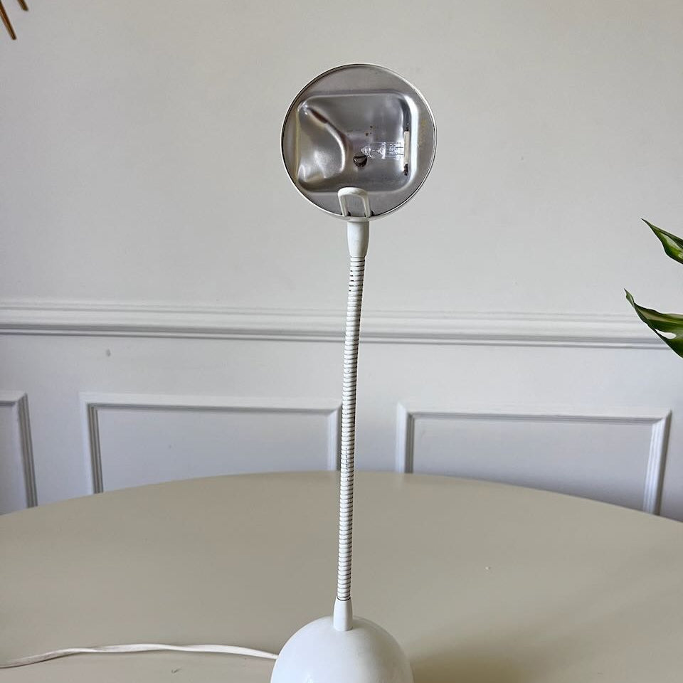 Lampe blanche flexible années 90 4