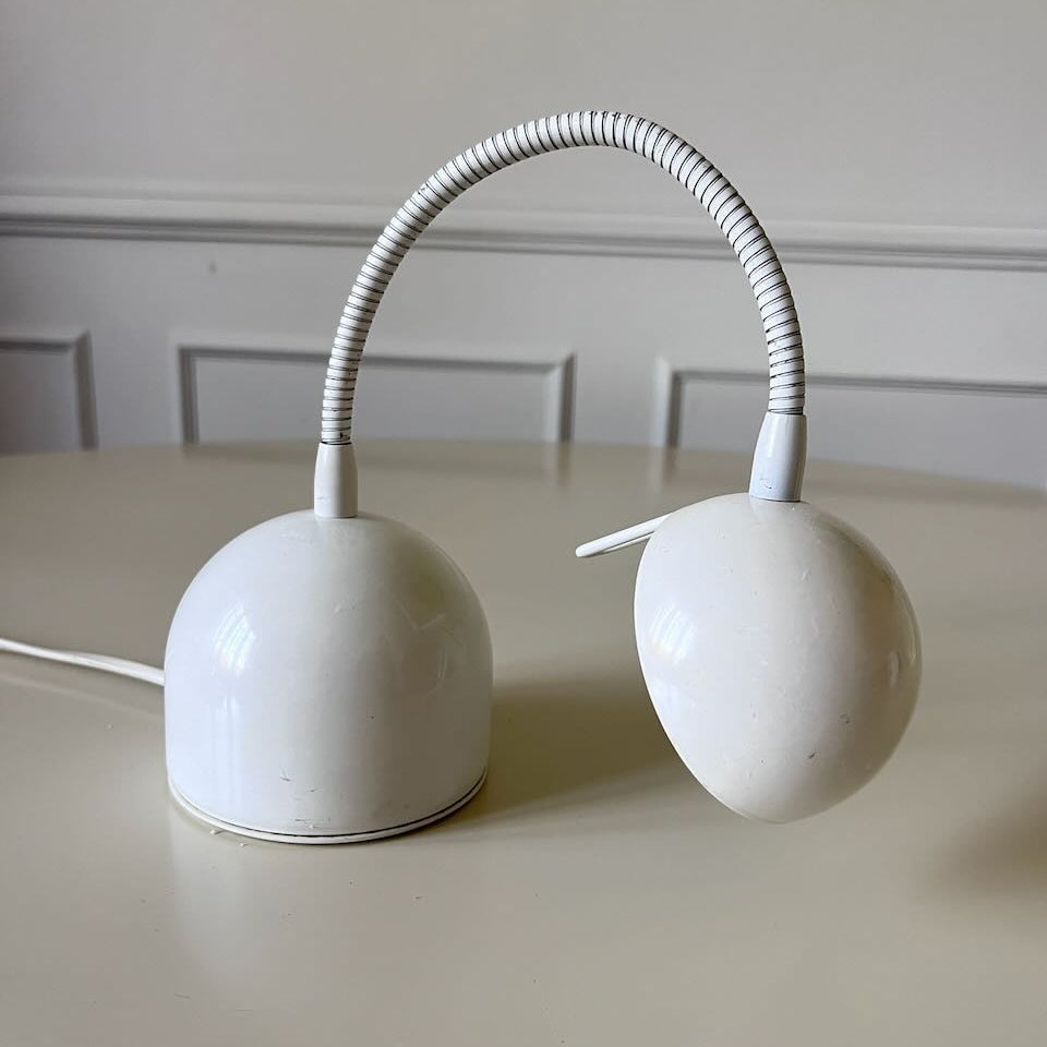 Lampe blanche flexible années 90 6