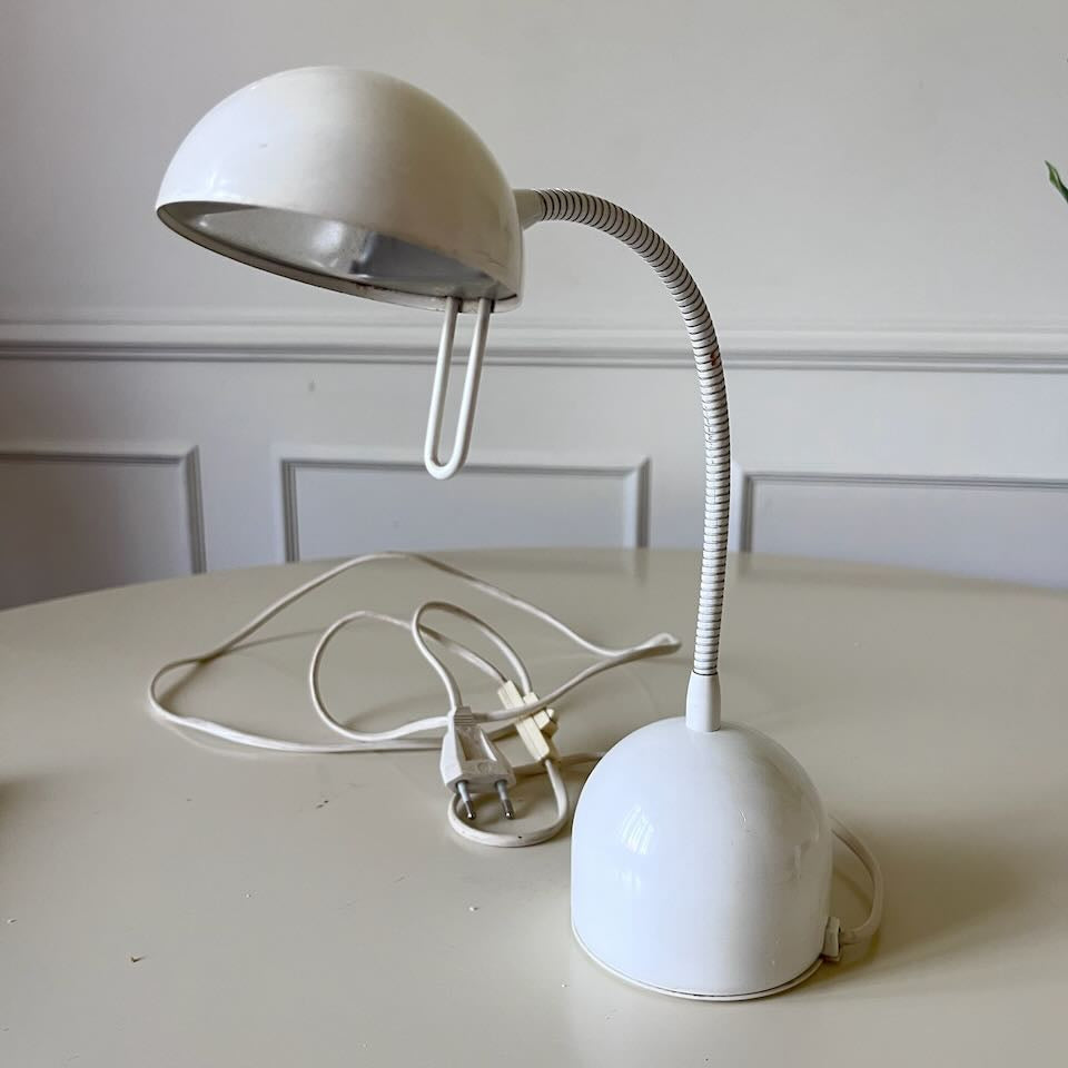 Lampe blanche flexible années 90 8
