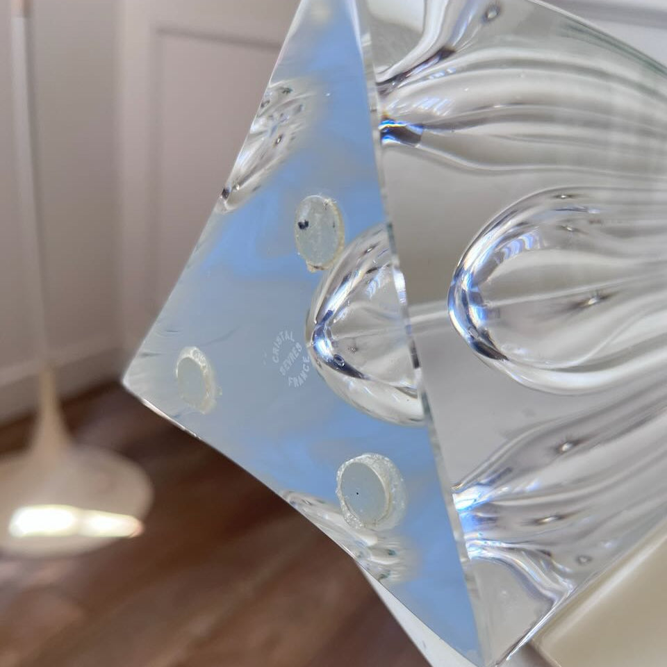Grand vase en cristal de Sèvres 8