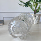 Cruche en cristal au bord doré 10