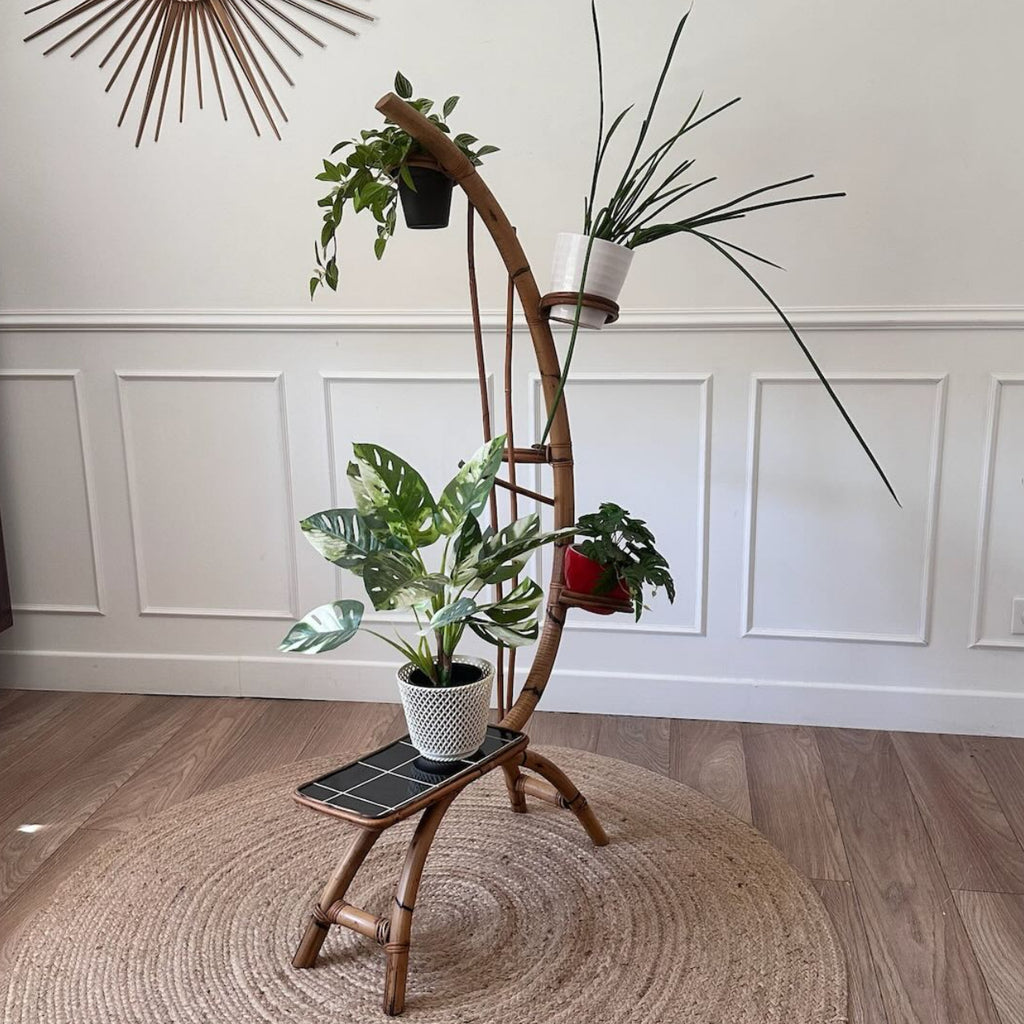 Porte-plantes rotin 10