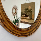 Miroir doré en bois