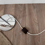 Lampadaire chrome et verre 6