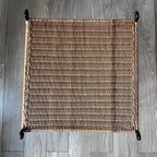 Table basse en osier tressé années 90