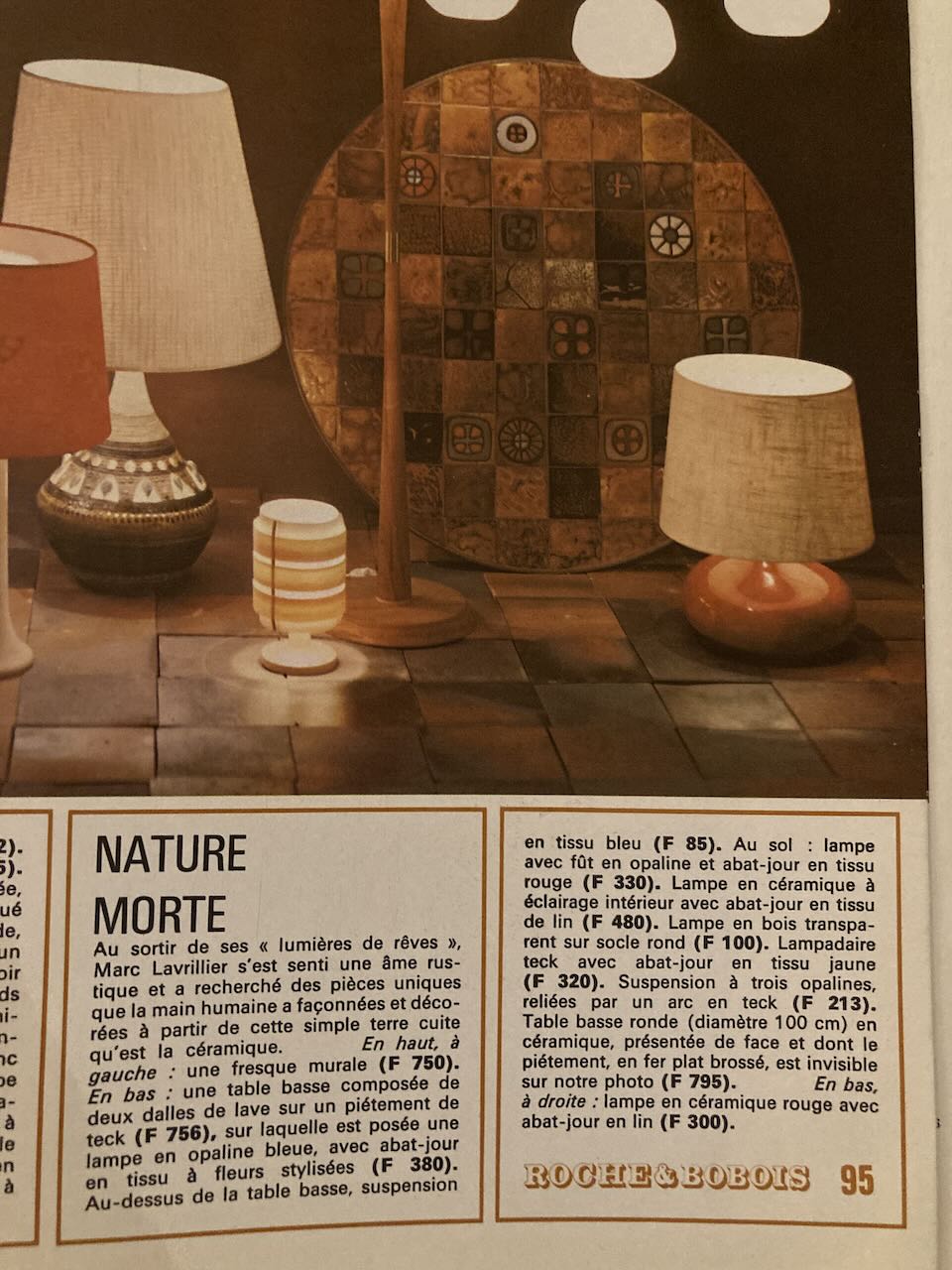 Table basse Roche & Bobois années 70