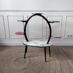 Porte-plantes en Formica années 60