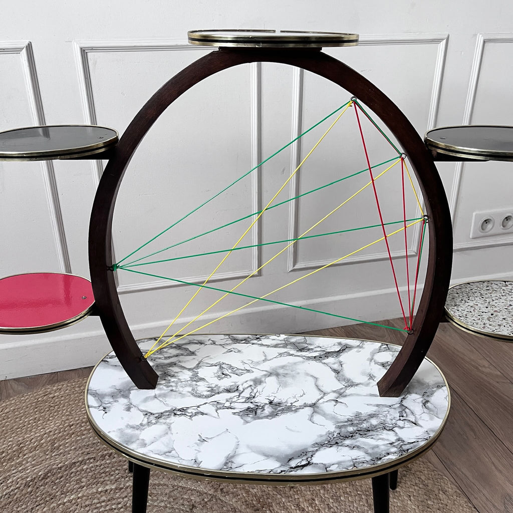 Porte-plantes en Formica années 60