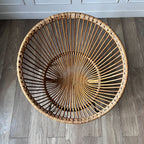 Fauteuil rotin vintage