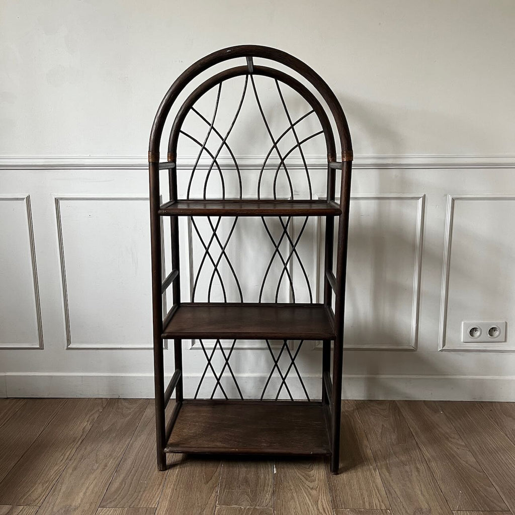 Petite étagère en rotin